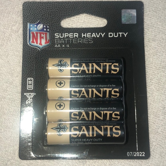 NFL super heavy duty batteries N.O. SAINTS - Picture 3 of 5